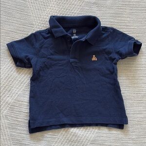 Gap baby Blue Polo Shirt with Folded Collar and Relaxed Fit